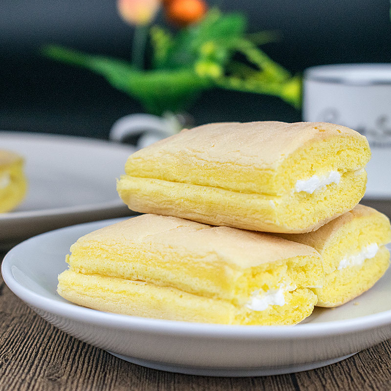 好运来迷你松塔蛋糕酸奶味2kg整箱松软面包早餐糕点小吃零食批发