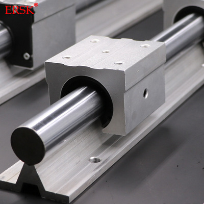 国产直线导轨批发圆柱导轨滑块滑动单元铝托支撑轨sbrc 30 35 40