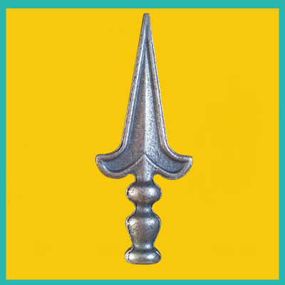 铁艺配件锻打枪尖矛头尖头枪头锻打熟铁围栏护栏发爬尖厂家直销