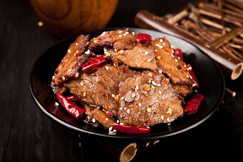 湖南香辣风味麻辣牛肉片特产香辣特色小吃零食下饭菜100g