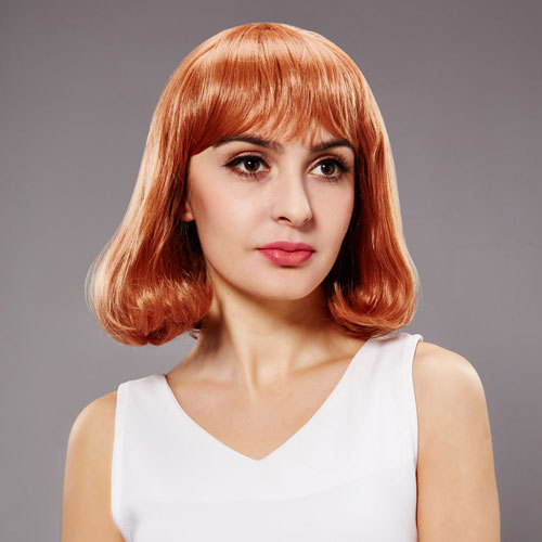 ws2330 齐刘海高温丝短发头套蘑菇头欧美流行 厂家直销