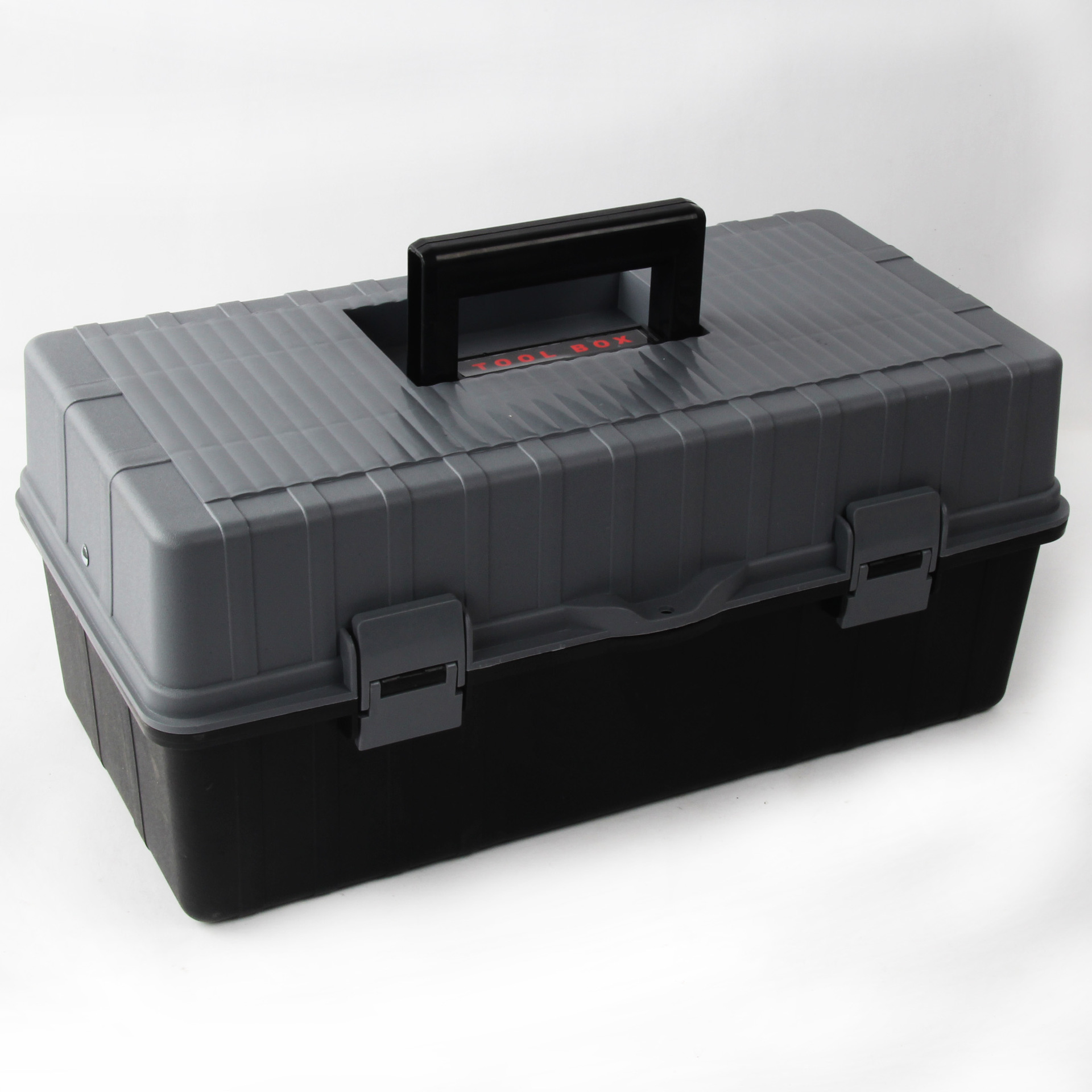 加厚塑料三层折叠工具箱多功能家用维修工具盒车载16寸加宽