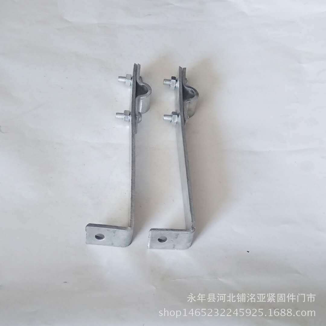 洺亚·现货l型避雷卡 直角卡 金属镀锌避雷卡子避雷带支架4x25