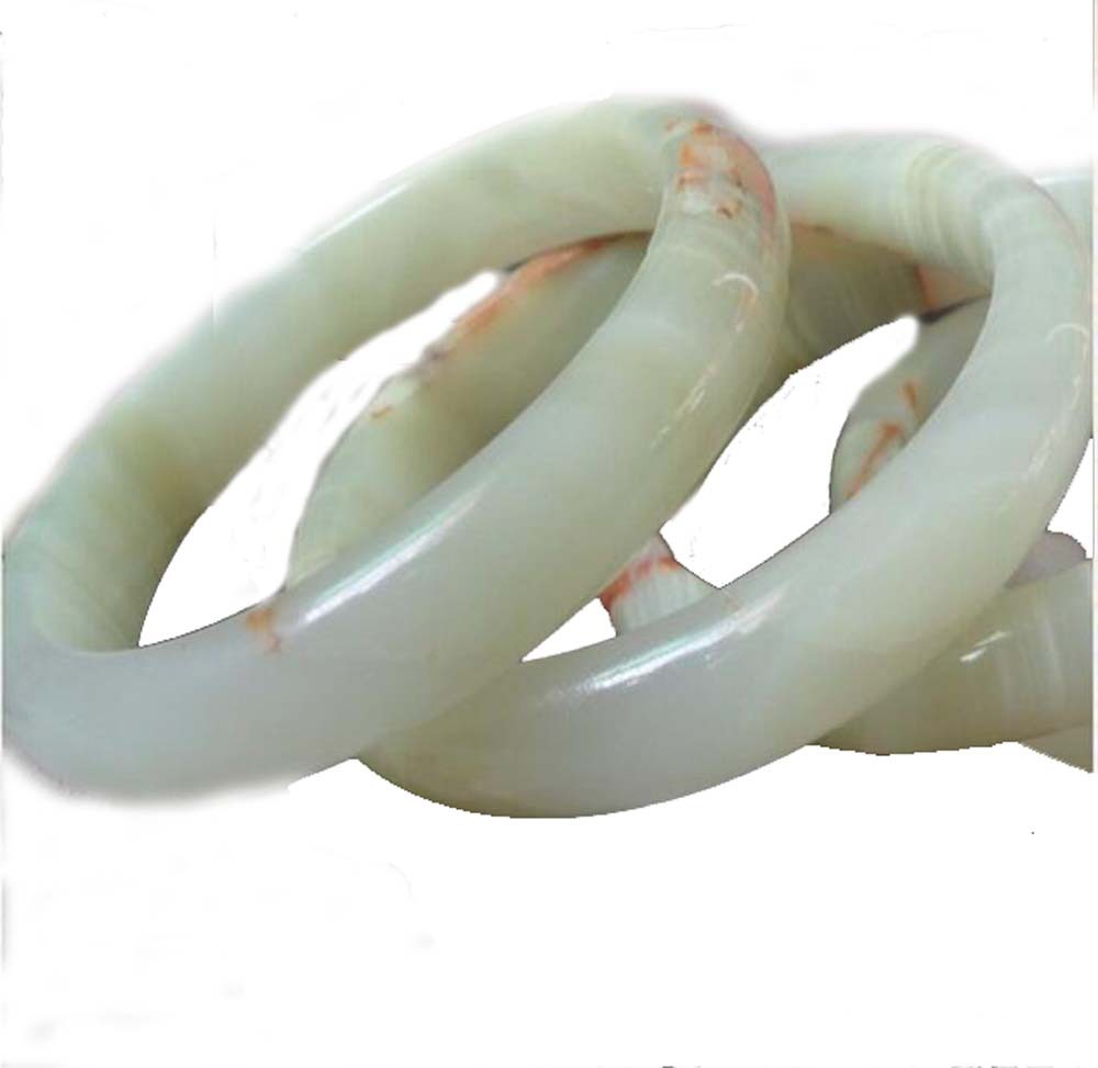 江湖地摊玉镯 天然阿富汗蚕丝玉手镯手环手饰品现货厂家批发