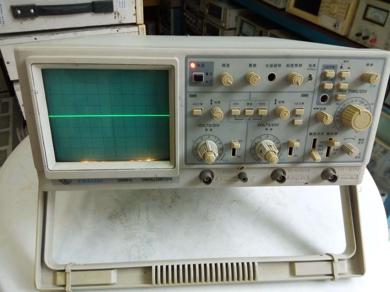 绿扬二踪四迹示波器yb4320c 4320f交直流acdc 20mhz模拟示波器