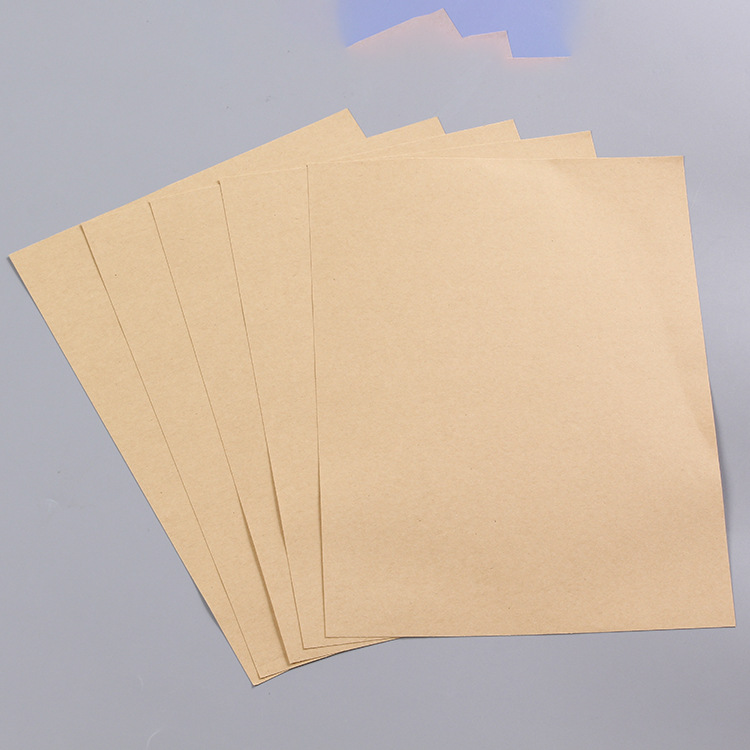 棕色价格皮纸加厚包装书写背胶滴胶胶纸贴纸单面不干胶标签哑面