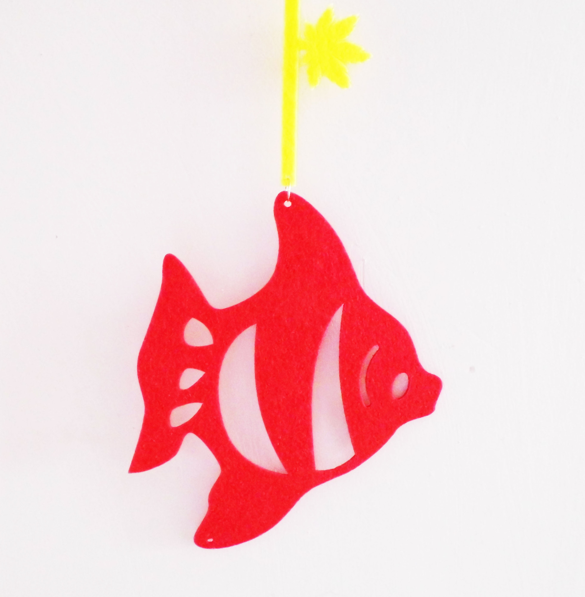 商场教室走廊幼儿园吊饰装饰小鱼 早教中心无纺布金鱼挂饰定制