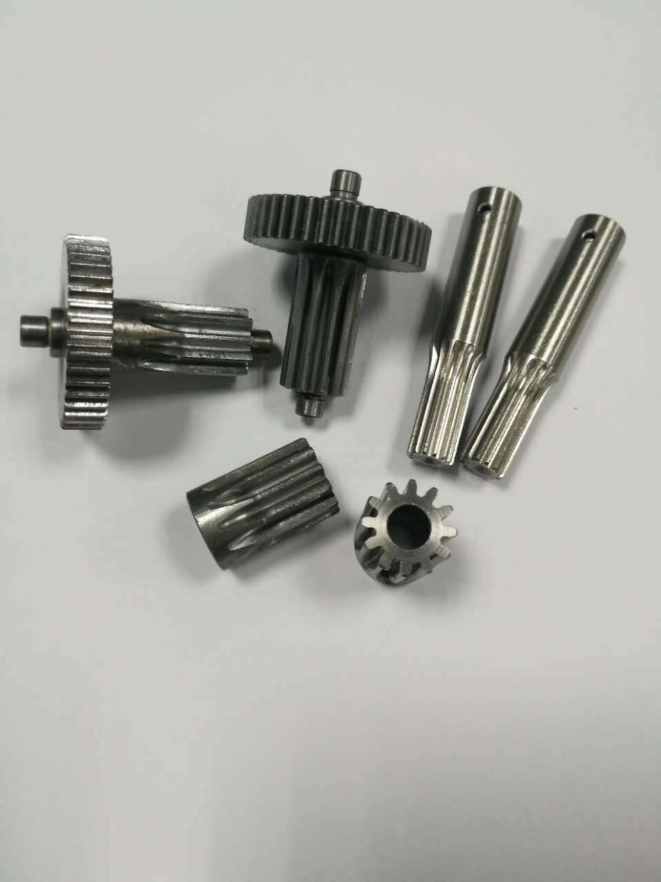 按图加工定制齿轮 减速电机输出轴 扁轴 搓花滚花轴
