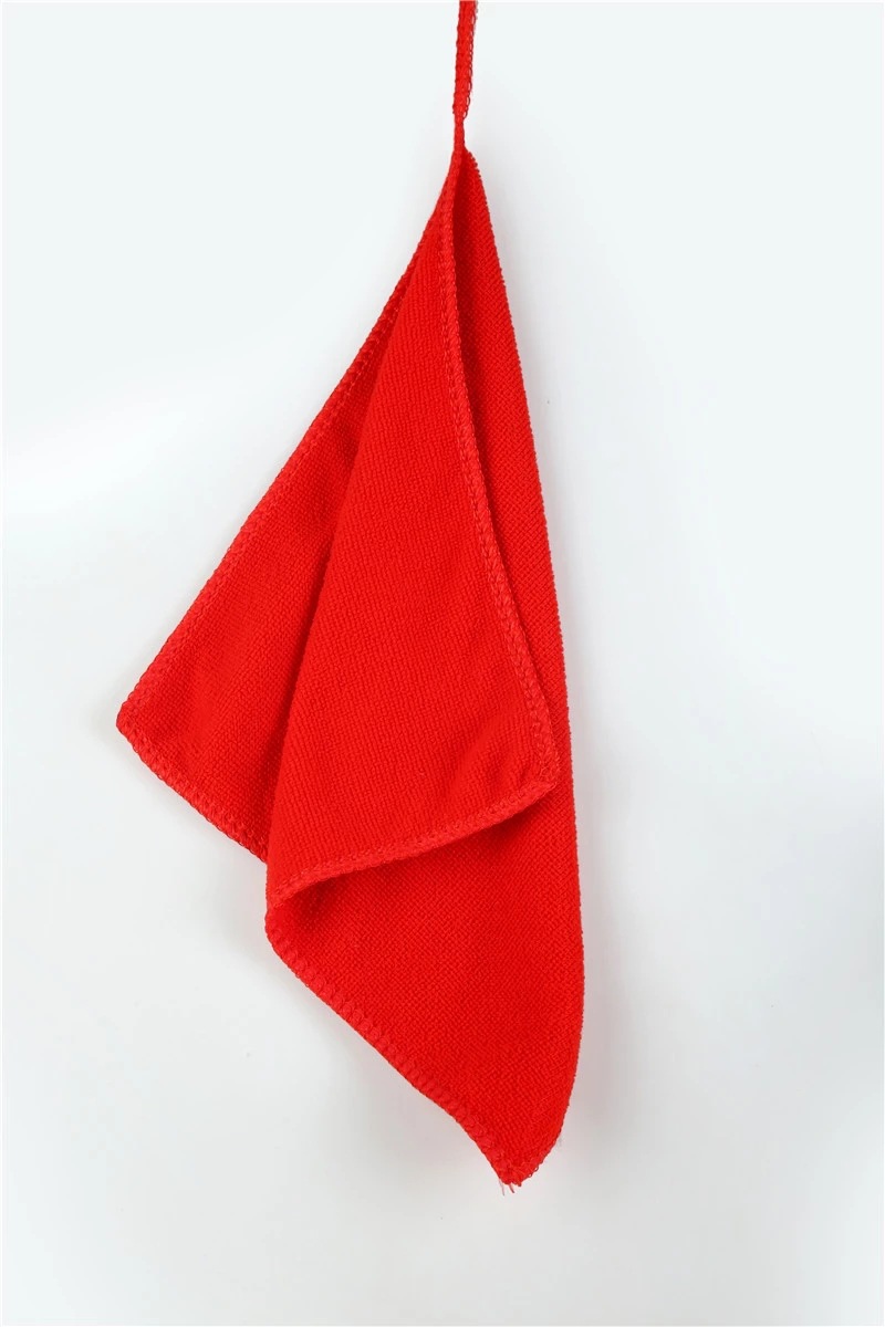 纤维方巾幼儿园挂钩小毛巾馈赠礼品清洁用小抹布手帕批发