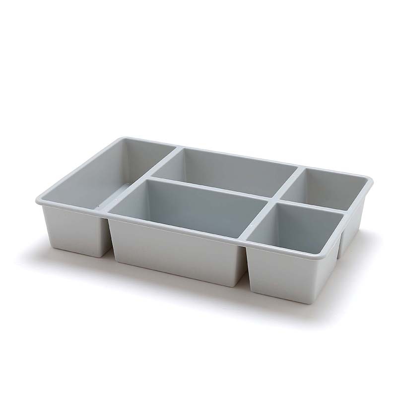 Desktop Cosmetics 5 Grid Storage Box Makeup Brush Finishing Box Kitchen Seasoning Can Storage Box Factory Direct Sales Wholesale