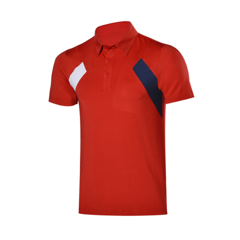 新款 高尔夫男装短袖t恤 春夏透气时尚拼色男装短袖上衣golf服装