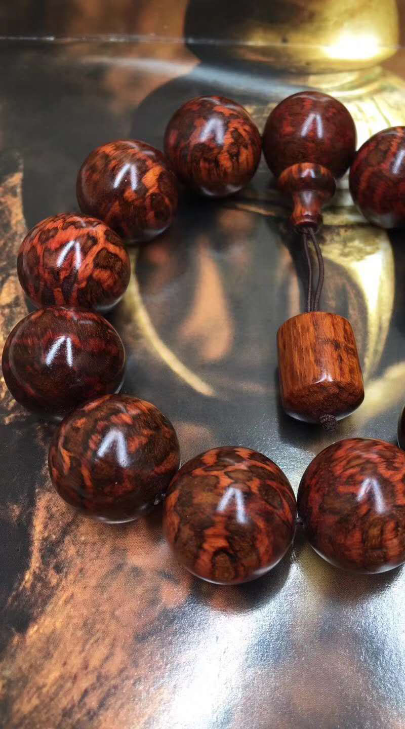0蛇纹木佛珠手串 蛇纹木男士手串 高密木质工艺品文玩批发