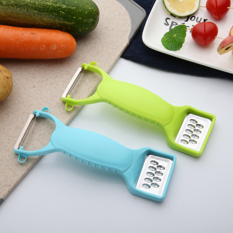 批发多功能不锈钢双头刨丝器 苹果削皮器 水果刨丝刀蔬果去皮工具