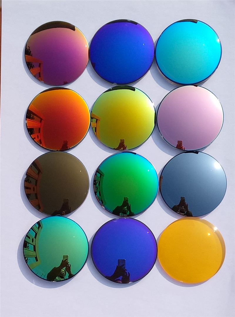 50偏光镜片太阳镜片炫彩膜高度近视散光订制
