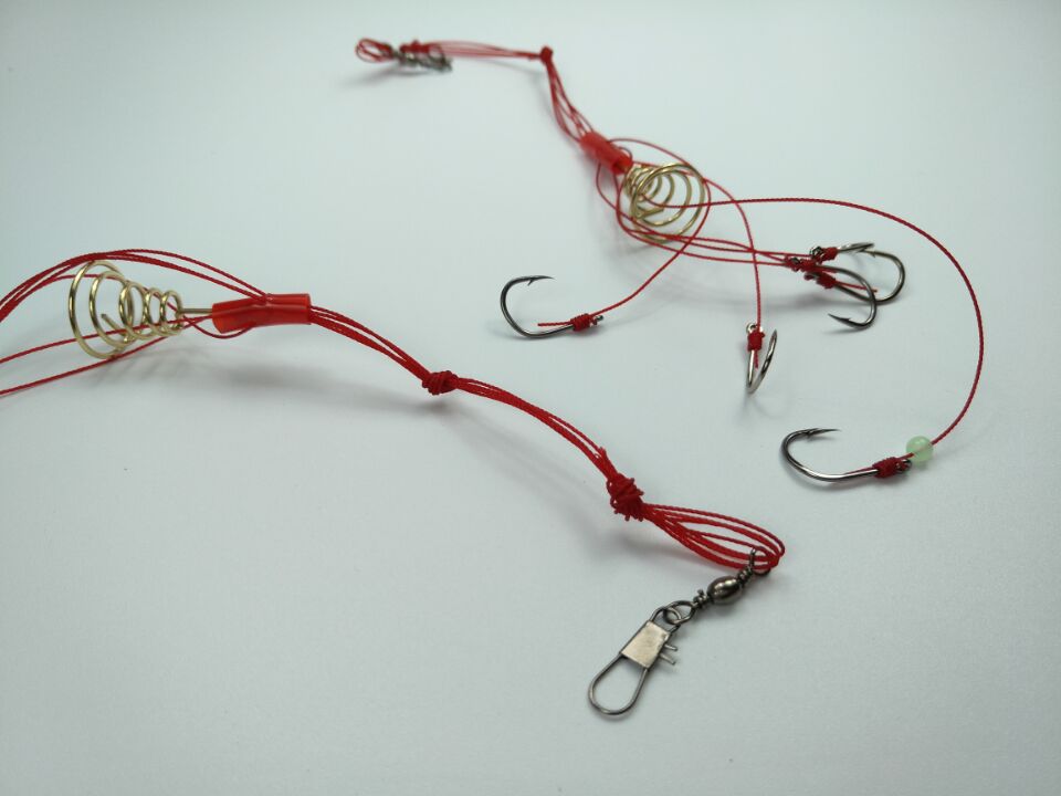 爆炸钩钓组双钩伊势尼水怪鲢鳙钓组盒装海竿子线钩渔轮 渔具配件