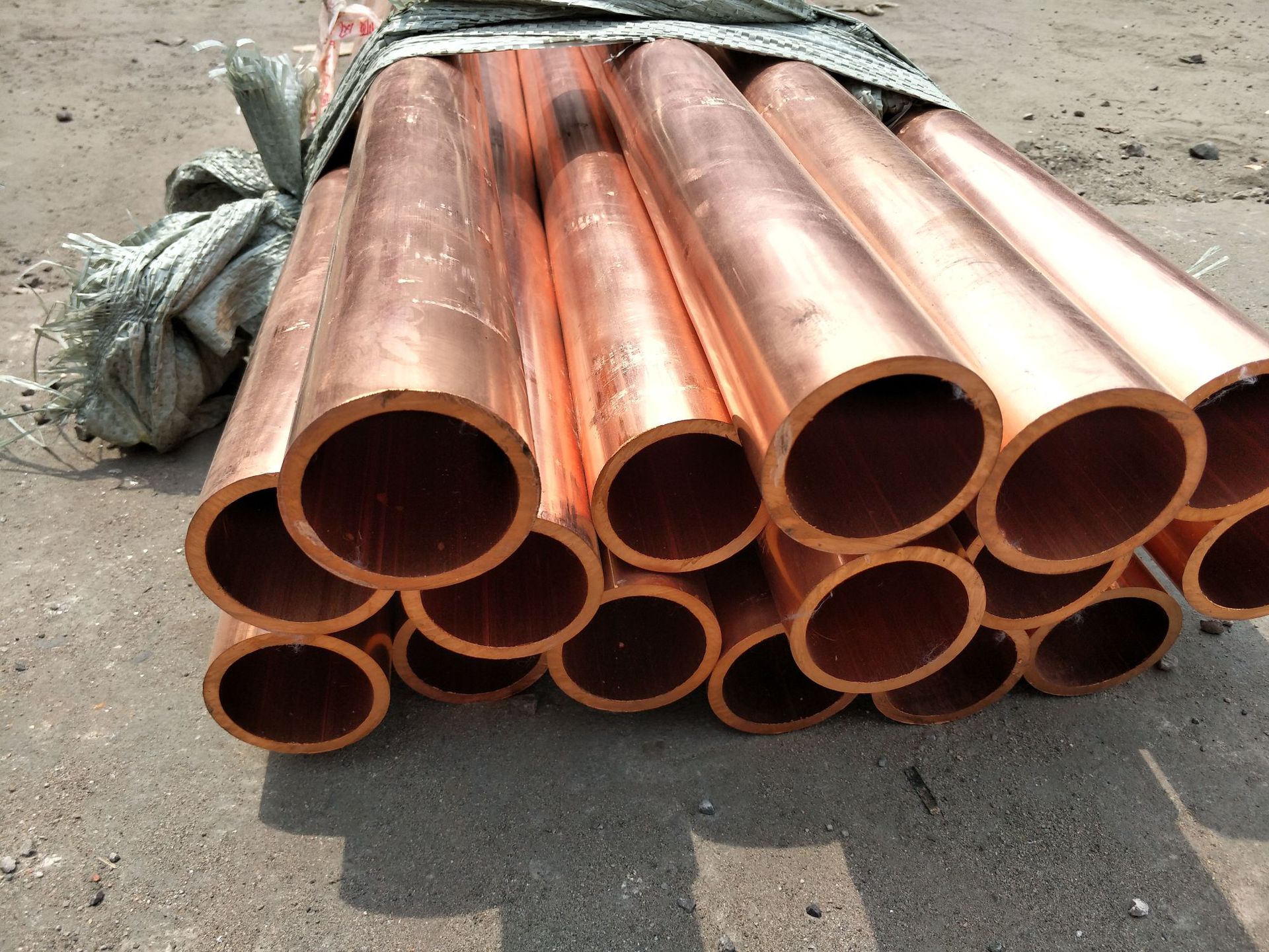 导电铜管 机场地铁施工接地铜管50*5*2500mmt2纯铜紫铜管50*5铜排