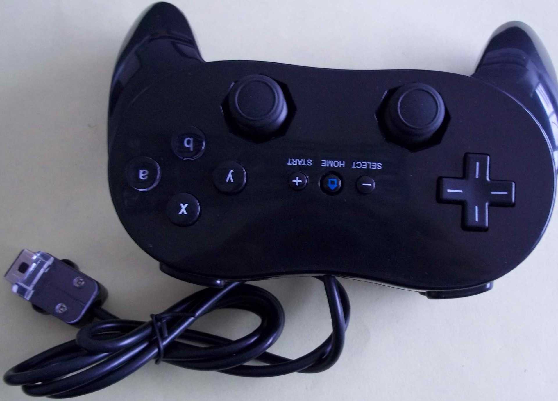 最新工厂直销wii经典2代classic pro牛角pp袋包装有线游戏手柄