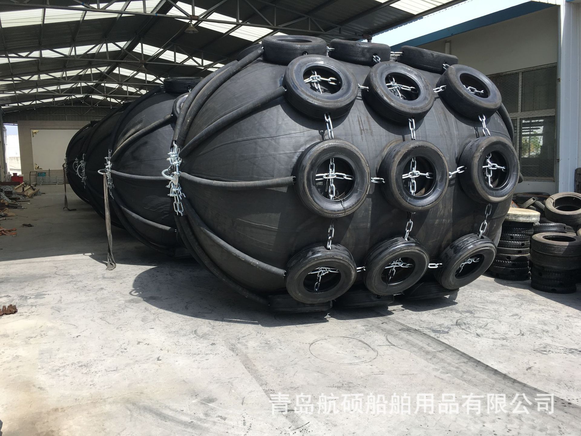 高品质充气橡胶碰球 船用橡胶靠垫 船舶靠泊护舷 码头防护碰垫