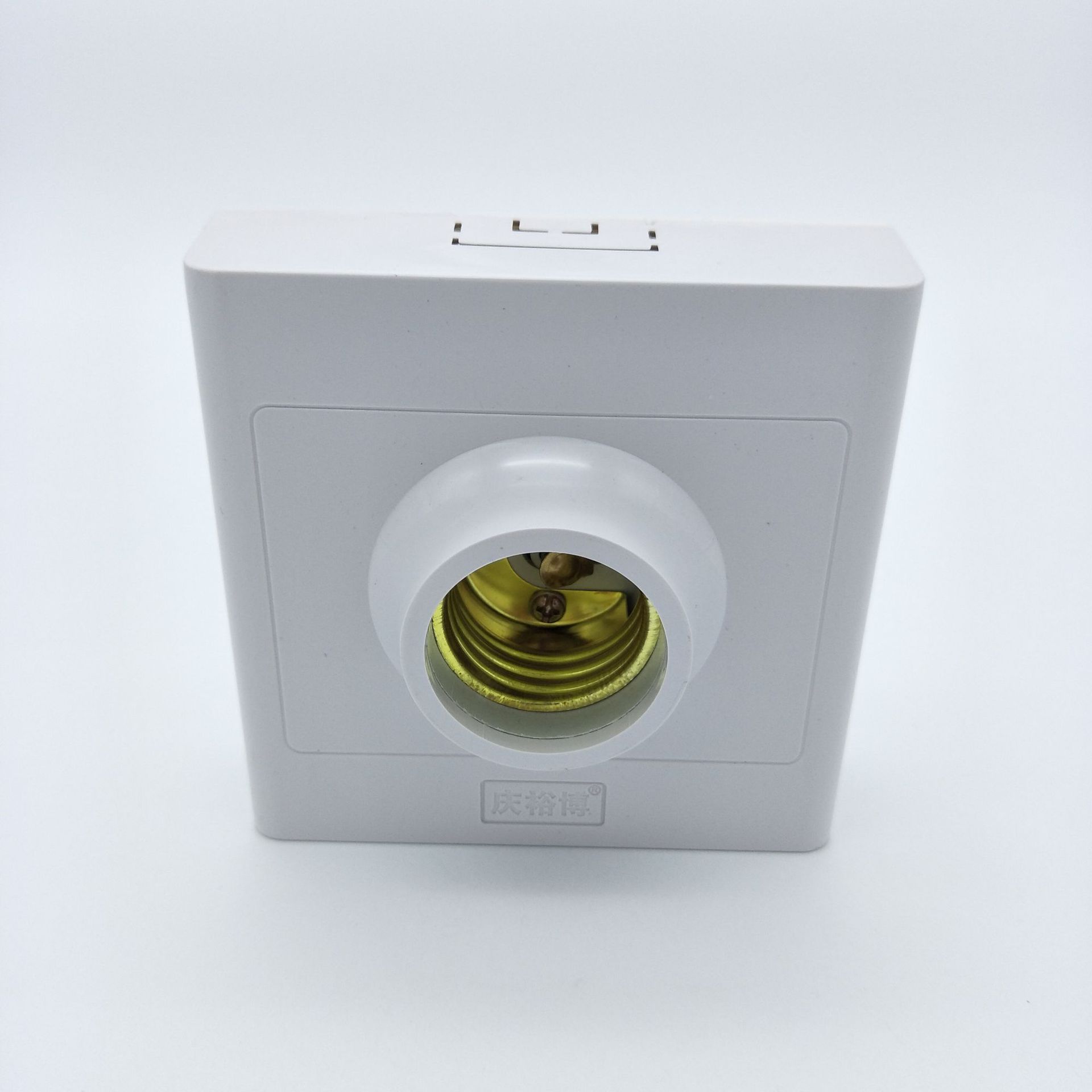 供应批发明装e27螺口平灯座 86型灯头灯座 居家楼道明装led平灯口