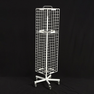 化妆品置货架首饰饰品展示架落地饰品陈列架旋转陈列架金属展示架