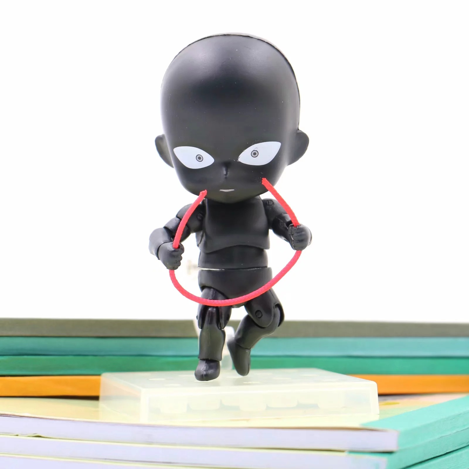 优质版 柯南 q版 粘土人 878# 犯人 黑衣人 可动手办 模型摆件