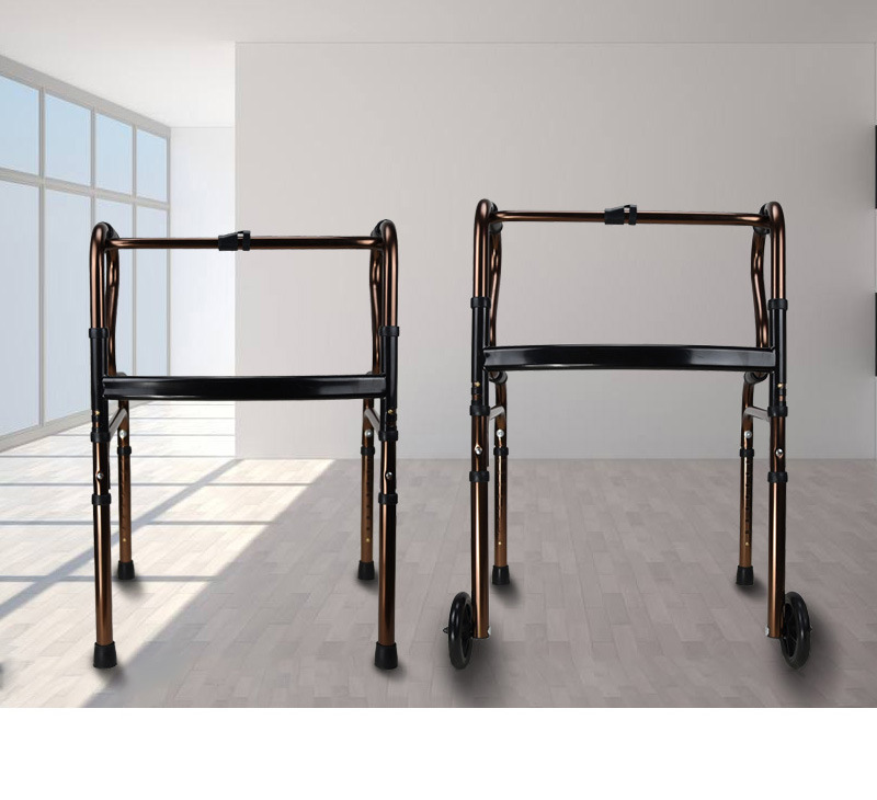 老人助行器残疾人学步辅助行走器康复训练起身器扶手架折叠可调高