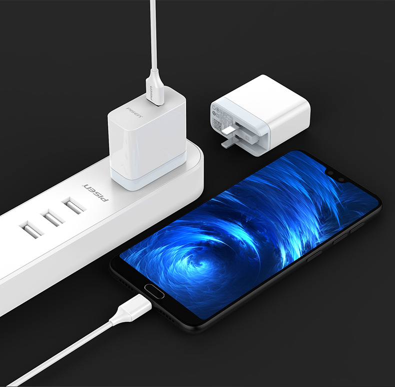 品胜闪电快充20w充电器头闪充5v4a苹果安卓便携折叠插头4a大电流