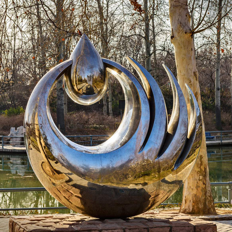 室外广场大型雕塑不锈钢动物雕塑亚光拉丝飞鸟雕塑设计制作安装