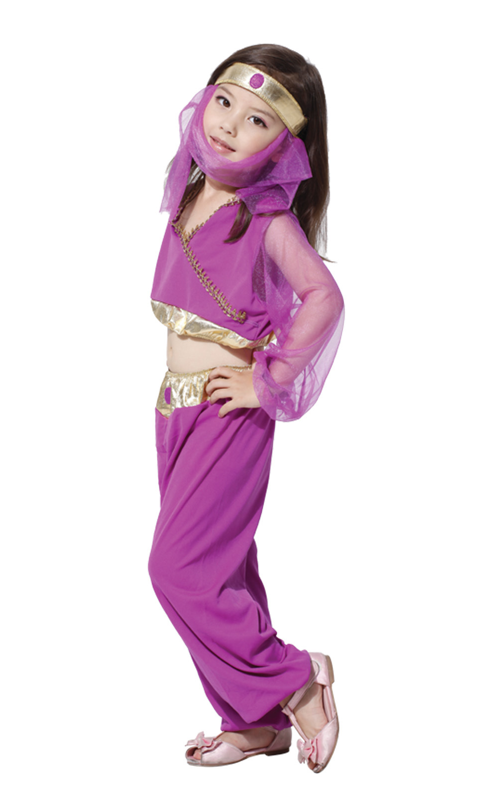 万圣节cosplay服装 儿童阿拉伯公主裙表演服 火影忍者g-0089