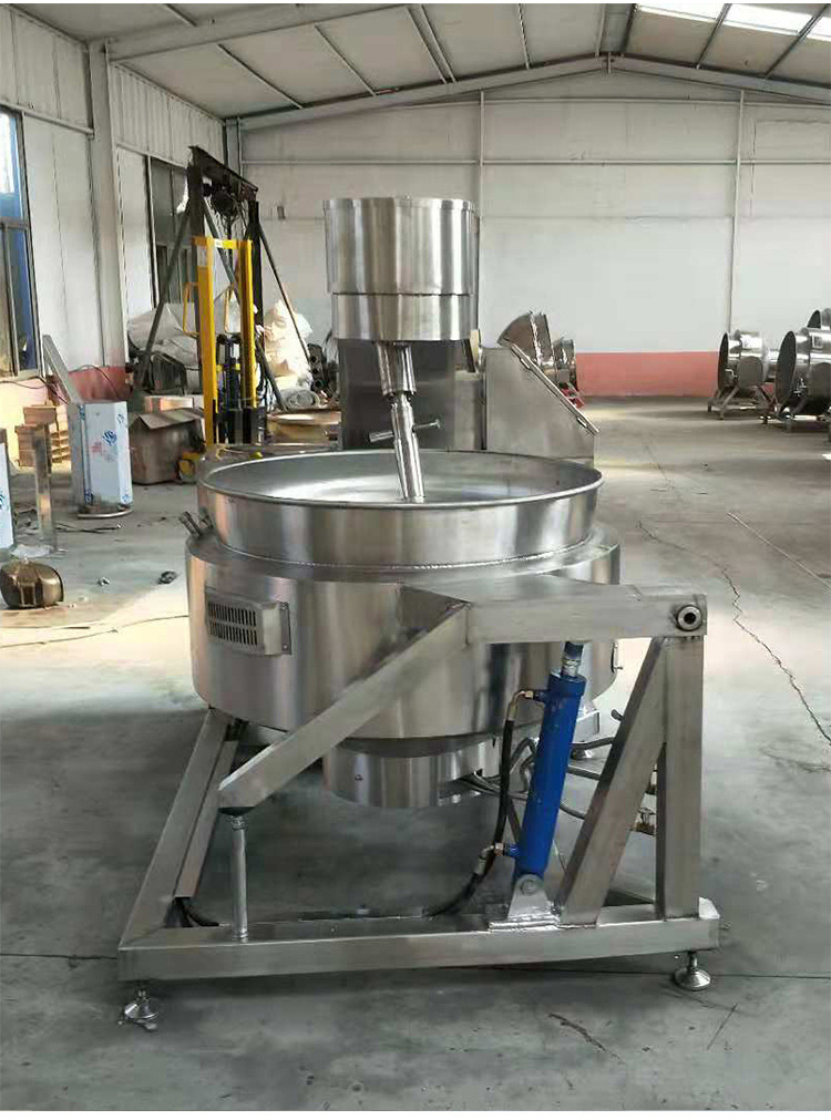 全自动火锅底料炒料机 大型火锅底料炒锅 辣椒酱牛肉酱炒锅工厂