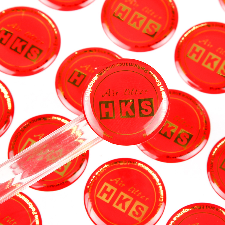 厂家专业生产pvc彩色不干胶水晶滴塑标签 水晶商标滴胶印刷