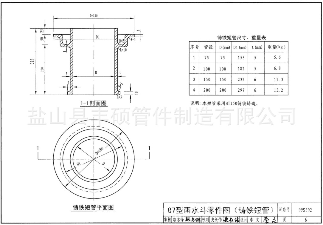 厂家供应直落式 直排 排除雨水圆形87型雨水斗 铸铁铸铝 可定做
