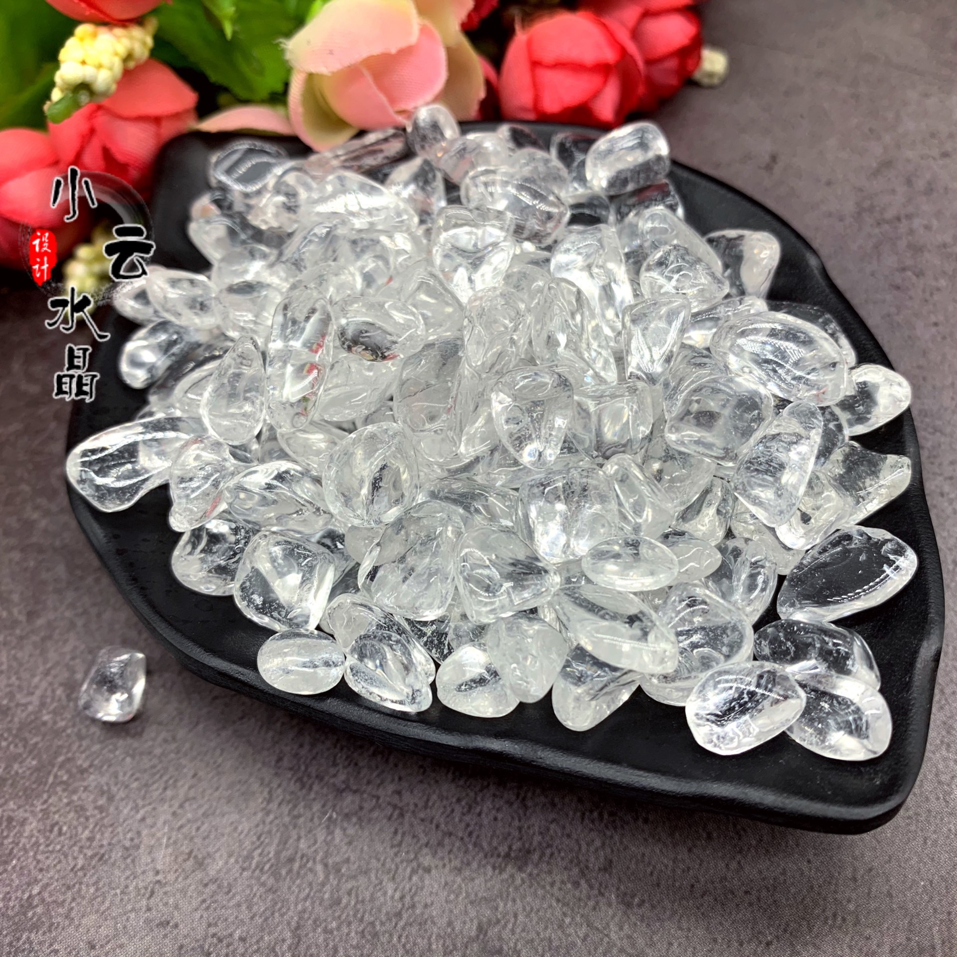 白水晶碎石人造水晶鱼缸装饰水晶供佛装饰石头地板门窗材料