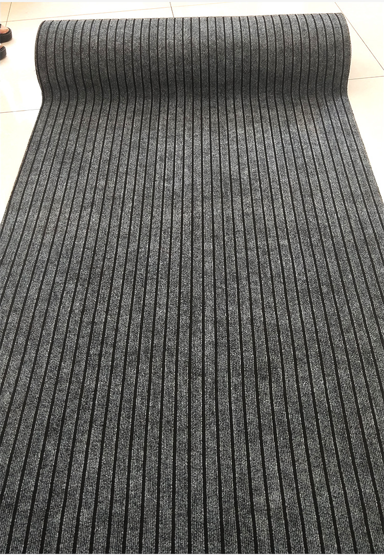 入户七条纹地毯防滑pvc复合地垫进门吸水防水室外地垫蹭土地毯