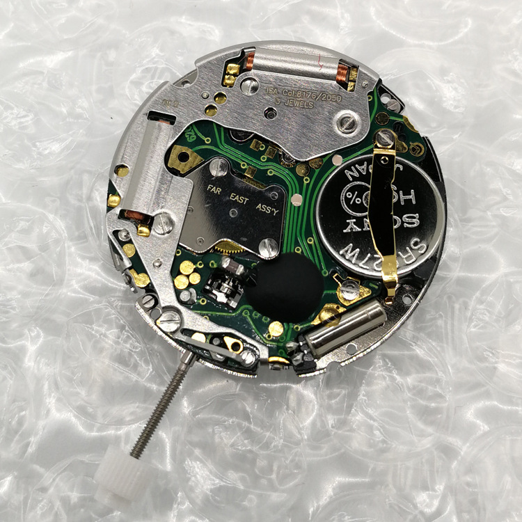 手表机芯 全新原装isa8176/2050白机 2点位小秒 6字位历
