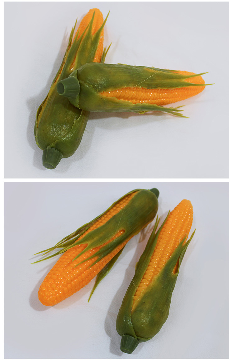 仿真玉米塑胶蔬菜模型水果农家乐饭店庭院模型挂串装饰品