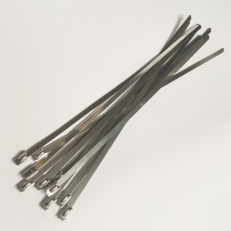 不锈钢扎带 厂家 白钢扎带 喷塑不锈钢扎带 自锁式不锈钢扎带