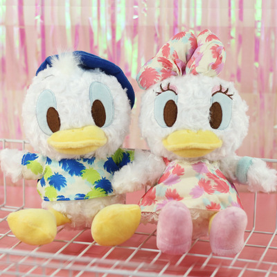 日本人气夏日清新少女蕾丝裙唐老鸭黛西毛绒公仔玩具娃娃机玩偶女