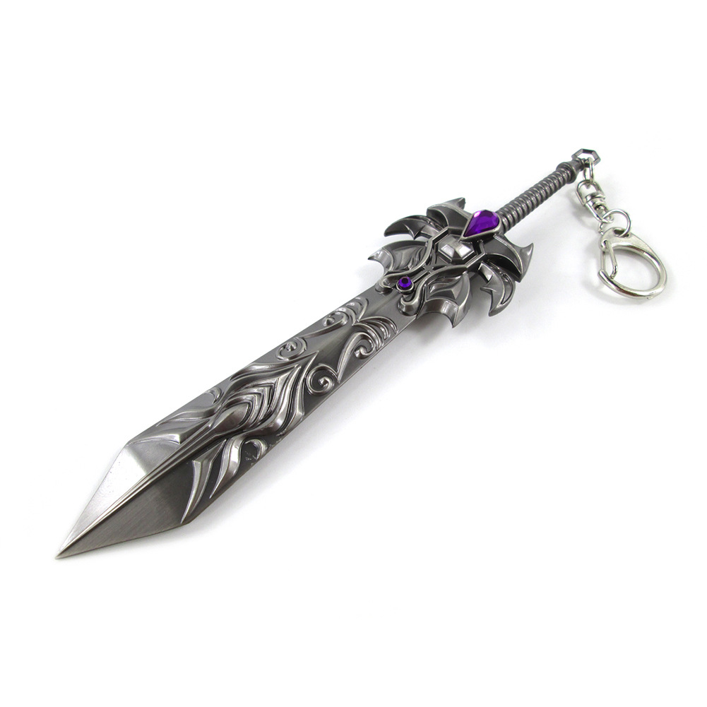 战神 维克多 黄金死亡骑士 德玛西亚之力 盖伦 剑模型 钥匙扣刀扣