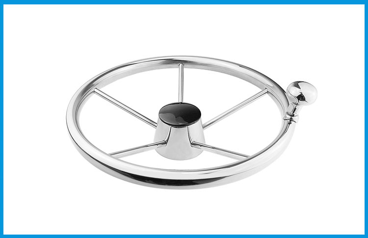 跨境热销316不锈钢 游艇方向盘 船用游艇快艇方向舵 液压舵机