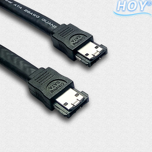 esata数据传输线硬盘数据线1米黑色延长线esata连接线厂家批发