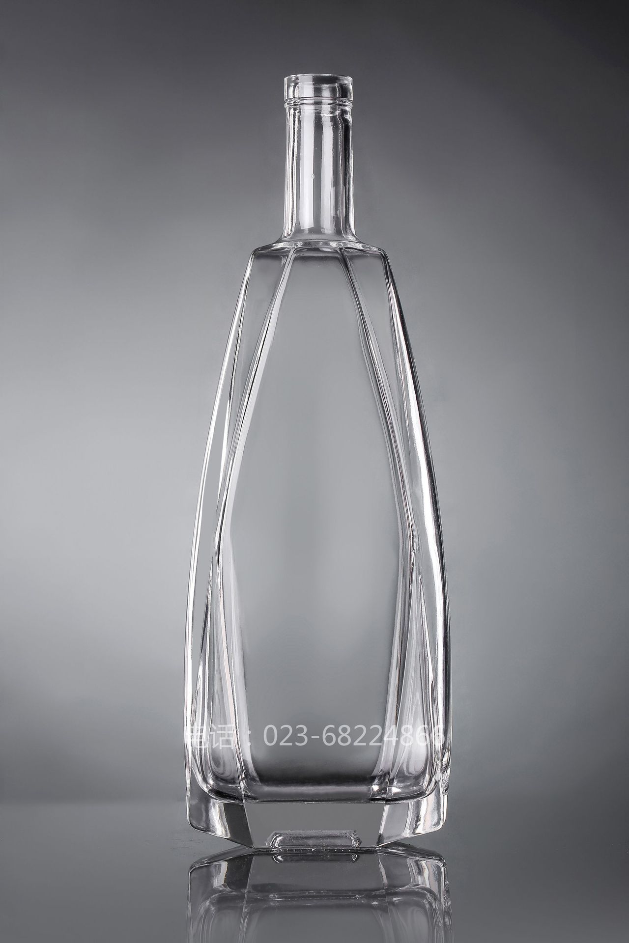 恒晶1000ML玻璃洋酒瓶/白兰地酒瓶/威士忌酒瓶（HJ-Y014）