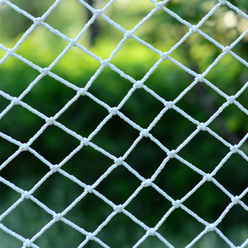 建筑安全防坠网安全防护兜网工地安全平网白色涤纶防护安全网