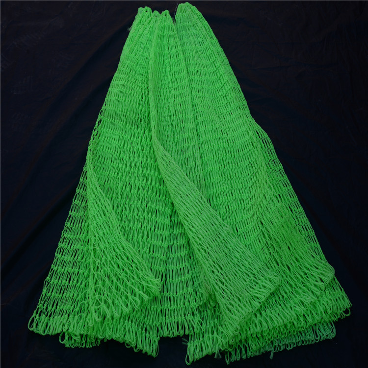 厂家直销手工编织尼龙线抄网头 大鲟鱼绿色抄网 大号网兜捞网大物