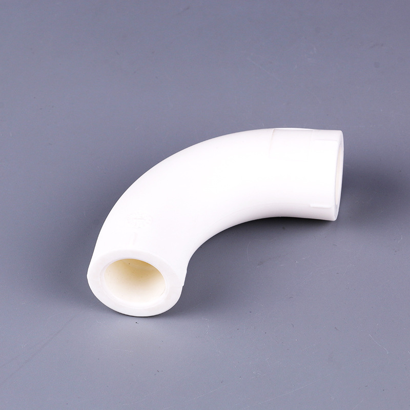ppr水管配件 白色加长弯头 ppr90度大孤弯头 特色大弧弯
