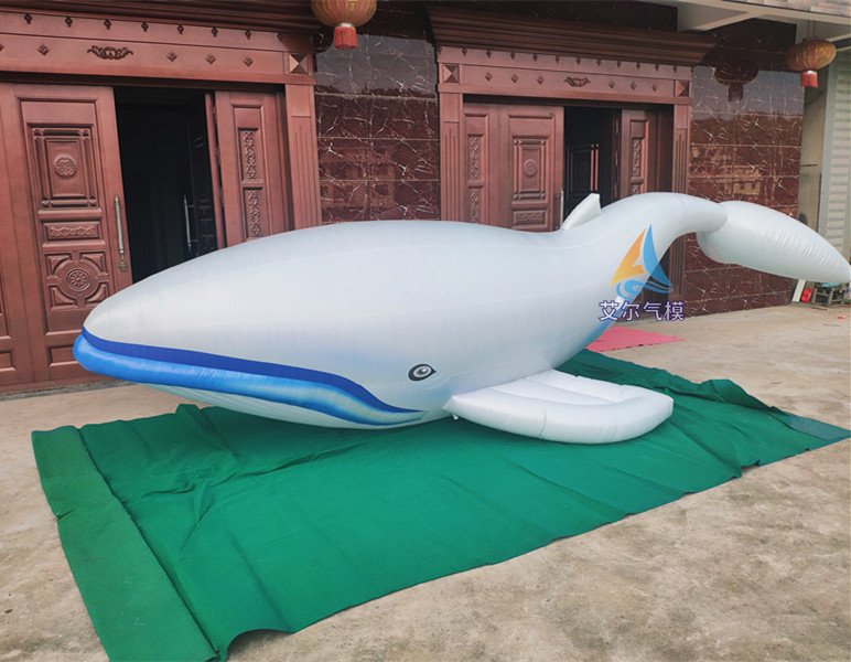 充气鲸鱼鲨鱼气模商场卖场装饰悬挂 大型鲸鱼气模美陈装饰模型