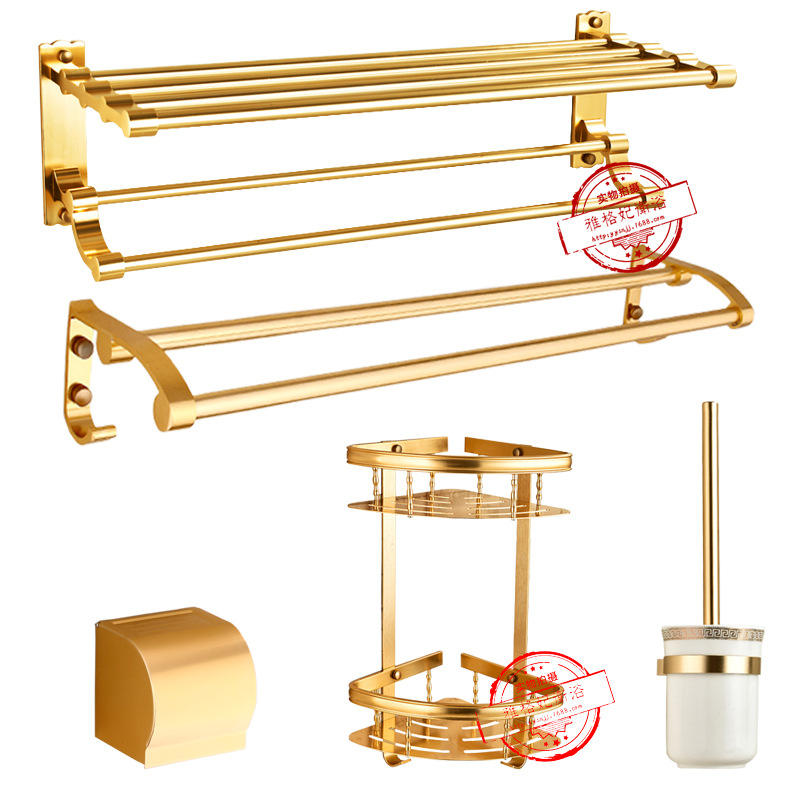 新款太空铝五件套 厨卫五金套装 浴室浴巾架