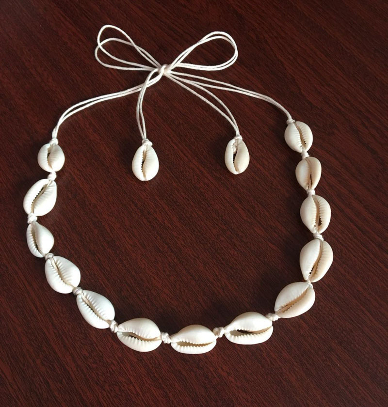 波西米亚风情贝壳项链欧美短款贝壳链跨境电商货源厂家热销