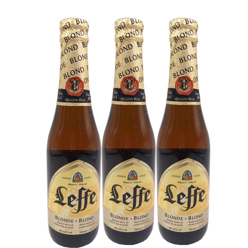 比利时原装进口莱福金啤酒330ml*24瓶酒吧配送精酿啤酒醇香味浓