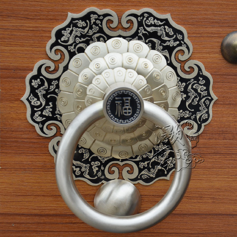 吉祥如意门环仿古纯铜拉手古典铜饰品仿古大门拉环铜环铜把手